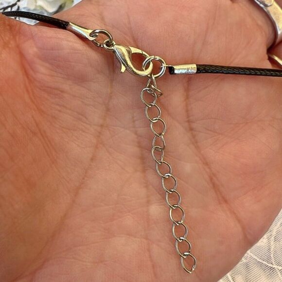 Dainty Enamel Maltese Cross Reversible Charm Necklace - Picture 5 of 7